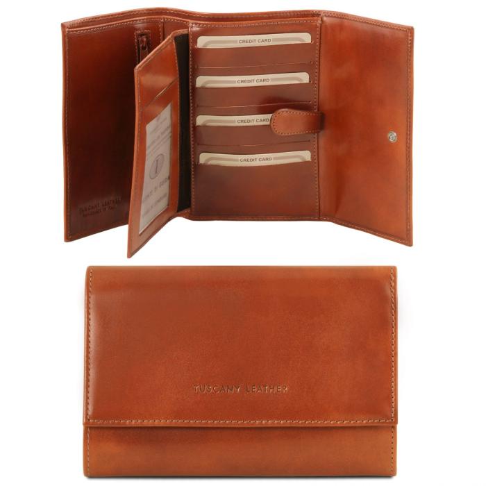 Moteriška odinė piniginė -Exclusive 4 fold