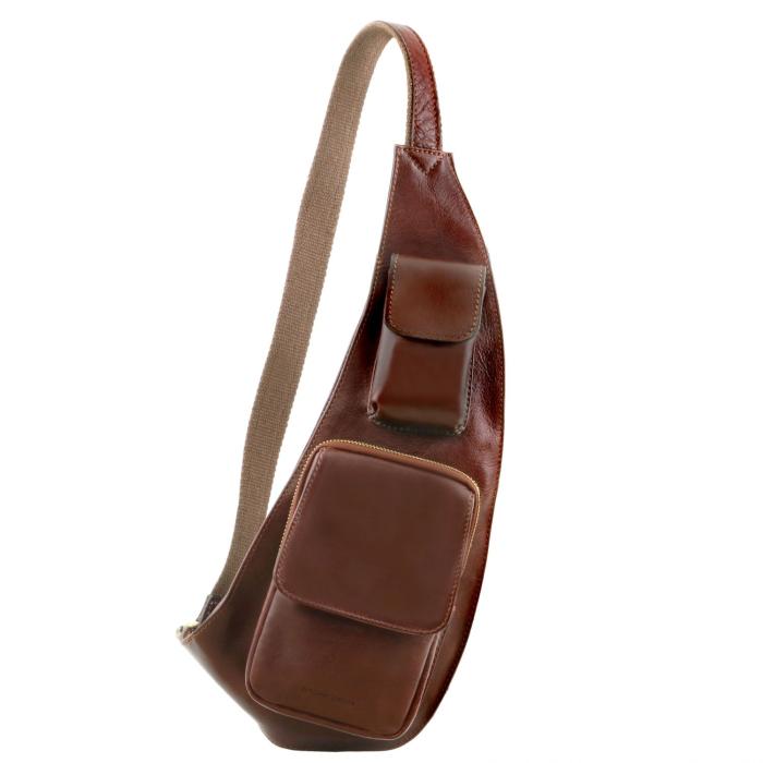 Vyriškas odinis krepšys -Leather crossover bag