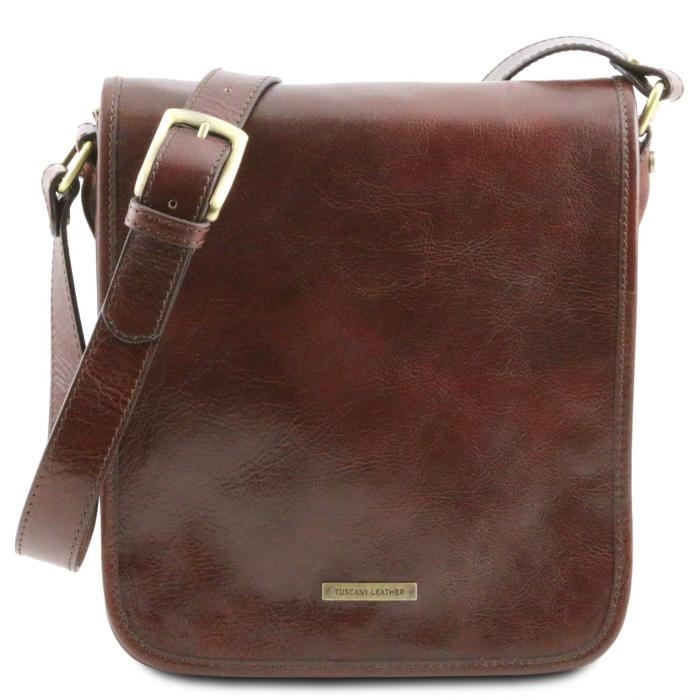 Vyriškas odinis krepšys -TL Messenger - Two compartments leather shoulder bag