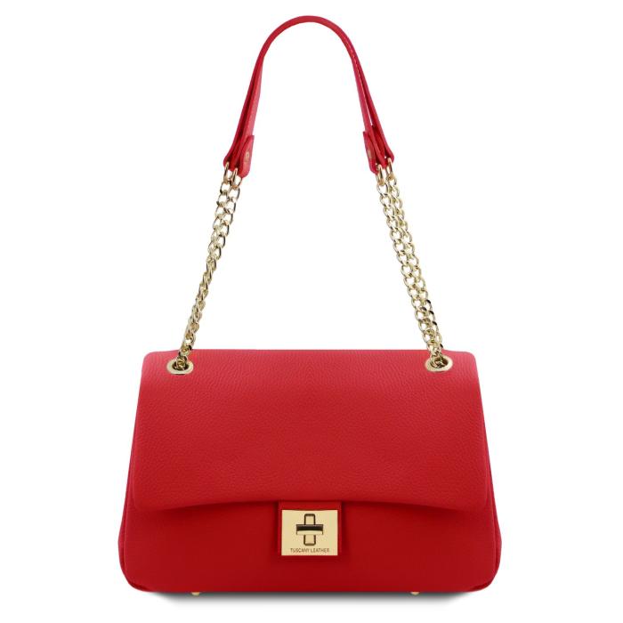 Moteriška odinė rankinė -Elettra - Soft leather shoulder bag