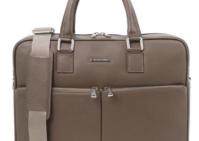 dark taupe  tamsiai pilkai ruda Unisex odinis krepšys kompiuteriui vyrams ir moterims Natūralios odos odinis prabangus brangus   nešiojamo kompiuterio krepšys tašė vyrams ir moterims. Praktiška dovana teisės studentui, teisininkui.