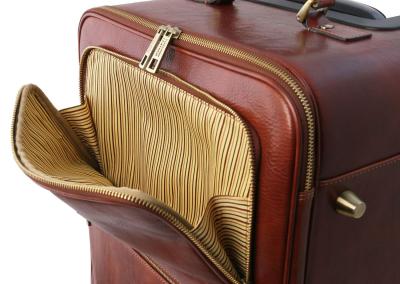 Ruda Unisex odinis kelionių lagaminas  Natūralios odos odinis prabangus brangus  prabangus kelionių lagaminas iš odos. Brangi dovana žmonai, direktorei, verslininkei, vadovei, viršininkiai.