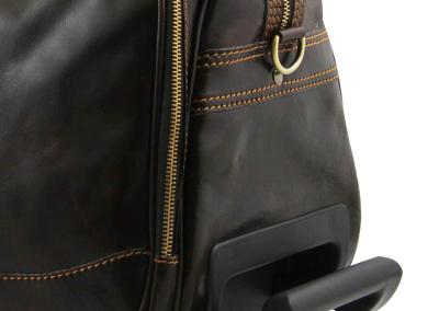 Ruda Unisex odinis kelionių lagaminas  Natūralios odos odinis prabangus brangus  prabangus kelionių lagaminas iš odos. Brangi dovana žmonai, direktorei, verslininkei, vadovei, viršininkiai.