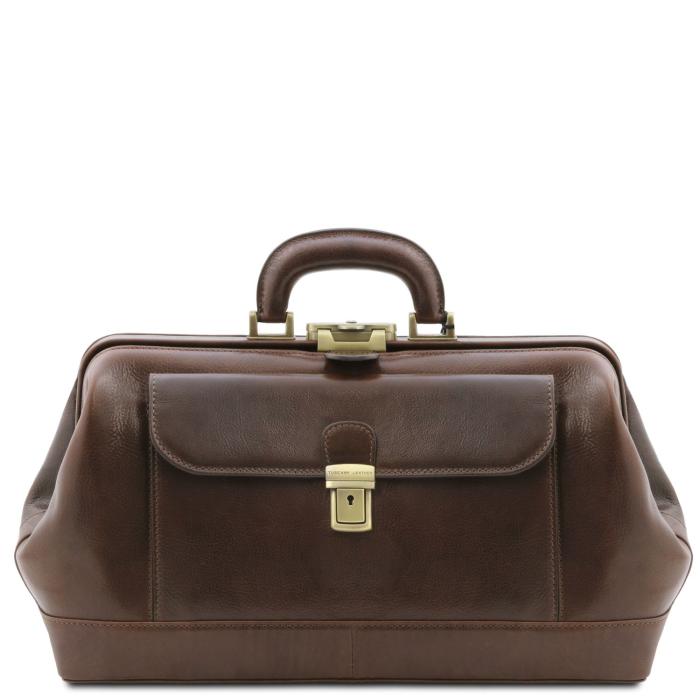 Unisex odinis gydytojo krepšys -Bernini - Exclusive leather doctor bag