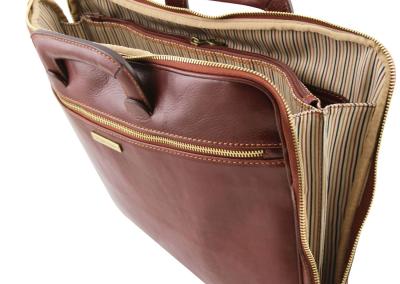 Ruda Unisex odinis dokumentų dėklas vyrams ir moterims Natūralios odos odinis prabangus brangus  universlali naudinga gimtadienio dovana Kalėdoms verslui, bendradarbiui, verslininkui, vadovui, viršininkui ar verslo partneriui.