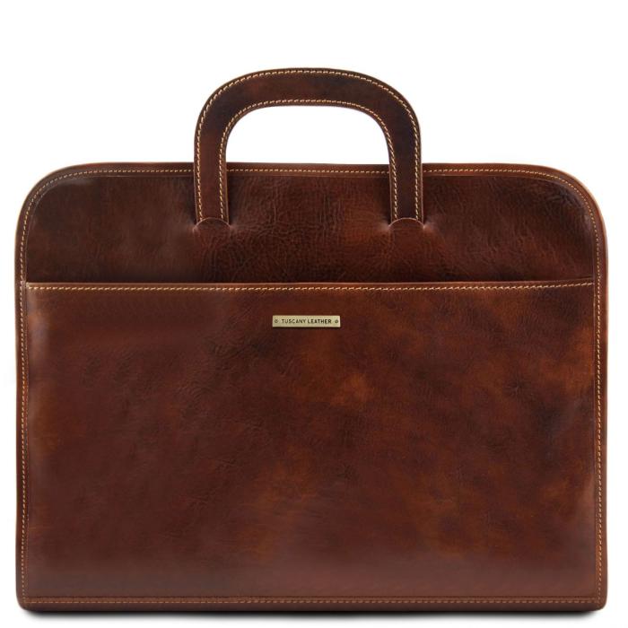 Unisex odinis dokumentų dėklas -Sorrento - Document Leather briefcase