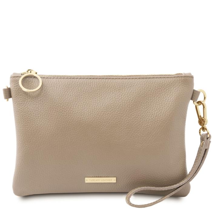 Moteriška odinė rankinė -TL Bag - Soft leather clutch