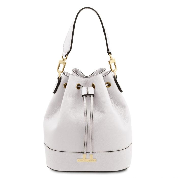Moteriška odinė rankinė -TL Bag - Leather bucket bag