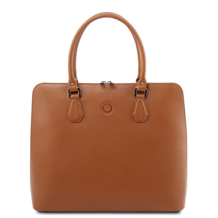 Unisex odinis portfelis -Magnolia - Leather business bag for women