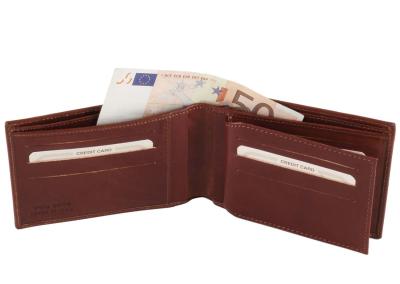 Ruda Vyriška odinė piniginė vyrui Natūralios odos odinis prabangus brangus  praktiška dovana su personalizavimu vyrui. Personalizuota piniginė kalėdoms vyrui, tėčiui, sūnui, draugui.
