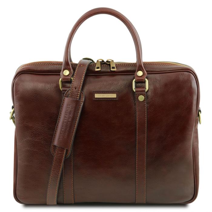 Unisex odinis krepšys kompiuteriui -Prato - Exclusive leather laptop case