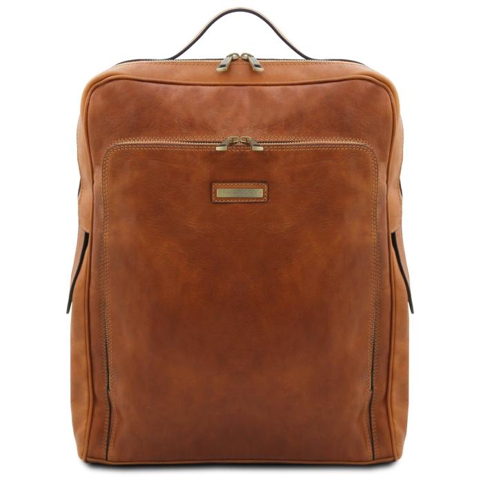 Unisex odinis krepšys kompiuteriui -Bangkok - Leather laptop backpack - Large size
