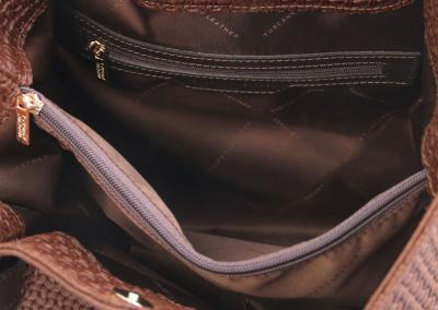 Cinamoninė Unisex odinis krepšys per petį vyrams ir moterims Natūralios odos odinis prabangus brangus   tašė per petį vyrams ir moterims. Praktiška dovana teisės studentui, teisininkui, mokslininkui.