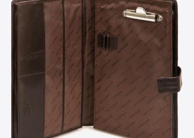 Rudas odinis organizeris A5 A6 deklas folderis bloknotas segtuvas prabangus brangus deklas papkyte smulki nedidele 3