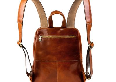 cognac brown leather backpack (3)