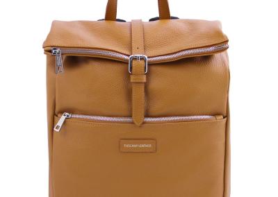 caramel Unisex odinė kuprinė vyrams ir moterims Natūralios odos odinis prabangus brangus  patogi ir prabangi odinė kuprinė vyrams ir moterims. Brangi dovana gimtadieniui ar Kalėdoms.