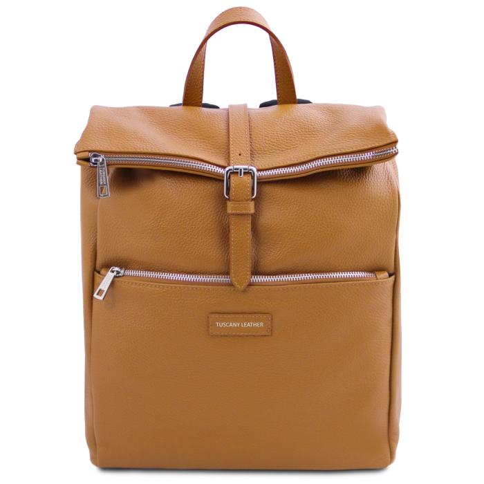 Unisex odinė kuprinė -Denver - Soft leather backpack