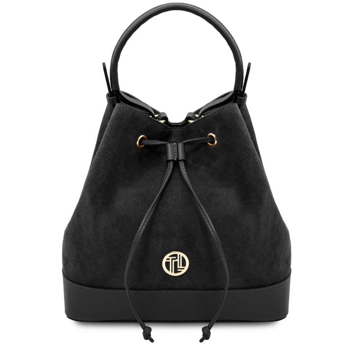 Moteriška odinė rankinė -Minerva - Leather bucket bag