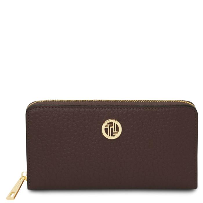 Moteriška odinė piniginė -Financier - Exclusive zip around leather wallet