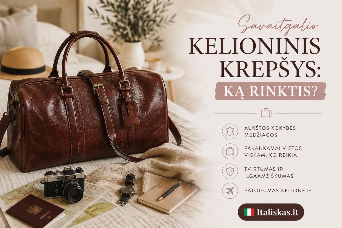 italiskas.lt Savaitgalio Sportinis krepsys kelionems ir atostogoms kai psisirinkti